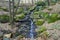 Small wild Waterfall forest stream brook