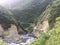 Small winding road through the forests of Peru on the way to Mac