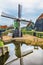 Small Windmill Zaanse Schans Village Holland Netherlands