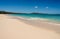 Small winter waves on Sherwood Beach on the east coast of Oahu in Hawaii