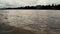 Small Wooden Boat sailing on the river In Asia, Bangladesh