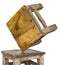 Small wooden chair unstable.