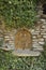 Small wooden doors. entrance to the dungeon in the fairy forest