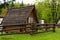 Small wooden house in the mountains