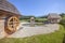 Small wooden houses in the countryside in Slovenia during the daytime