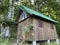 Small wooden huts and private cottages by the Lokvarsko lake in Gorski kotar - Lokve, Croatia / Male drvene kolibe i vikendice