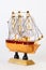 Small wooden model of sailing ship