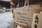 Small wooden plaques (ema) with the worshippers prayers or wishes on display at the Kiyomizu-dera Temple. Kyoto. Japan