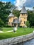 Small yellow Curwood Castle in Owosso, Michigan