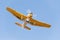 Small yellow duster airplane