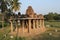 Smaller shrine inside Virupaksha Temple at Hampi, Karnataka surrounded by coconut trees-World Heritage Site by UNESCO-India travel