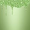 Smaragd greenbackground dripping glitter texture