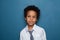 Smart black child boy portrait