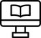 Smart Book Icon With Outline Style