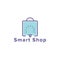 Smart Bulb Shopping logo design