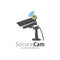 Smart CCTV Camera Logo Design Vector Template, Concept Symbol Icon
