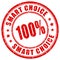 Smart choice vector stamp
