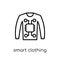 Smart clothing icon. Trendy modern flat linear vector Smart clot