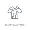 Smart clothing linear icon. Modern outline Smart clothing logo c