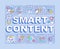 Smart content word concepts banner