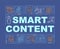 Smart content word concepts banner