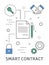 Smart contract illustration.