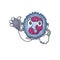 Smart and cool neutrophil cell cartoon character in a Doctor with tools