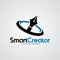 Smart creator logo design template