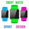 Smart design example sport wrist watch.