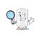 Smart Detective of gas water heater mascot design style with tools