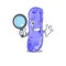 Smart Detective of legionella mascot design style with tools