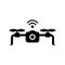 Smart drone icon for flying and taking aerial photos and videos