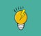 Smart energy light bulb logo