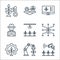 smart farm line icons. linear set. quality vector line set such as cctv, robot, gear, smart farm, lighting, farmer, smart farm,