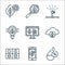 Smart farm line icons. linear set. quality vector line set such as humidity, smart farm, field, smart farm, innovation, watering,