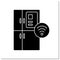 Smart fridge glyph icon