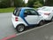 Smart green car finds parking