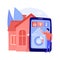 Smart home 2.0 abstract concept vector illustration.