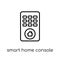 smart home Console icon. Trendy modern flat linear vector smart