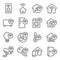 Smart Home icon set vector illustration. Contains such icon as Smart TV, Smart Light, Safety House, Temperature control, Electric