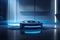 smart home robot vacuum cleaner in modern interior , AI Generated