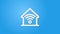 smart home, wireless technology, digital house realistic icon. 3d line vector illustration. Top view