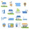 Smart House Decorative Flat Icons