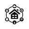Smart house vector icon. home illustration sign. utilities symbol.