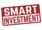 Smart investment sign or stamp