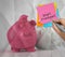 Smart investment sticky note on piggy bank 3d standing