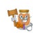 Smart Judge walnut butter in mascot cartoon character style