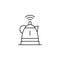 smart kettle icon. Element of technology icon for mobile concept and web apps. Thin line smart kettle icon can be used for web and