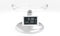 Smart kitchen scale with data on the display of calories, weight, protein, protein and fat content in food