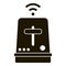 Smart kitchen toaster icon, simple style